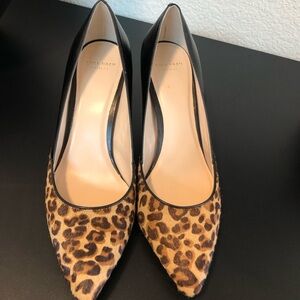 Cole Haan Leopard Print Pump. Size 8-1/2. Calf hair. New.